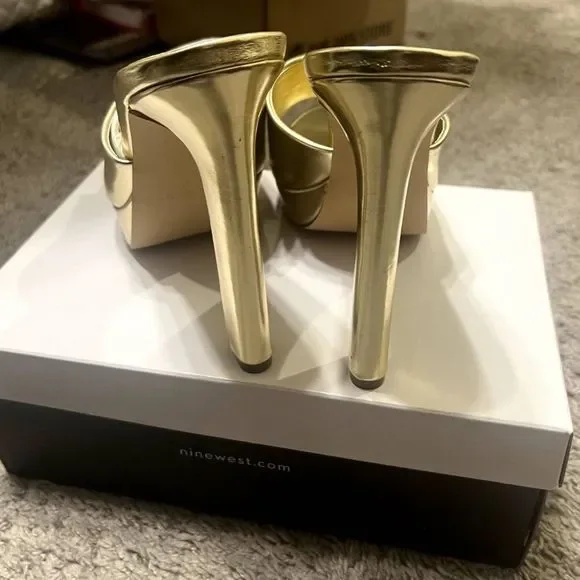 NINE WEST Women's Wilia Platform Slide Sandals SZ 10M: NEW IN BOX - Picture 5 of 9